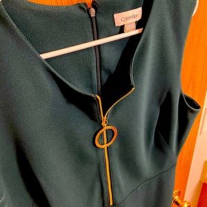 Calvin Klein Forest Green Sheath Dress